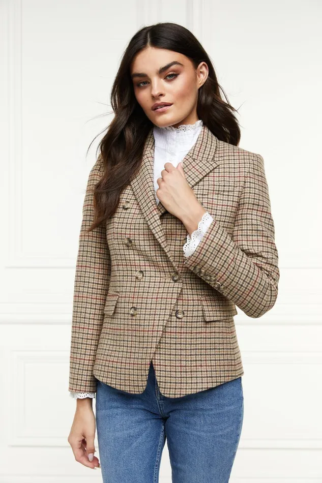 Holland Cooper Blazers Women Heritage Knightsbridge Blazer Charlton Tweed Horn Button