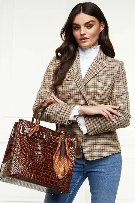Holland Cooper Blazers Women Heritage Knightsbridge Blazer Charlton Tweed Horn Button