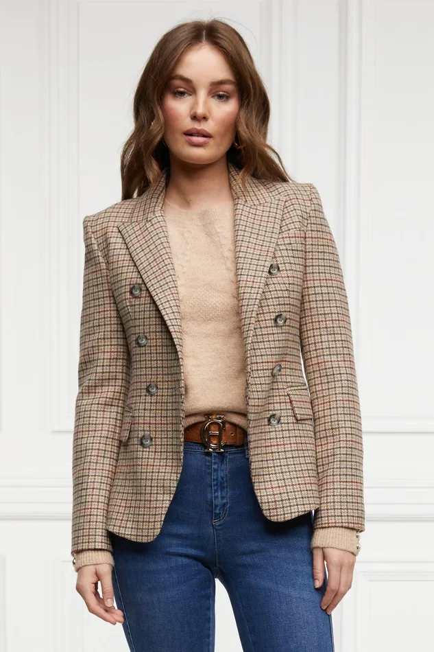 Holland Cooper Blazers Women Heritage Knightsbridge Blazer Charlton Tweed Horn Button