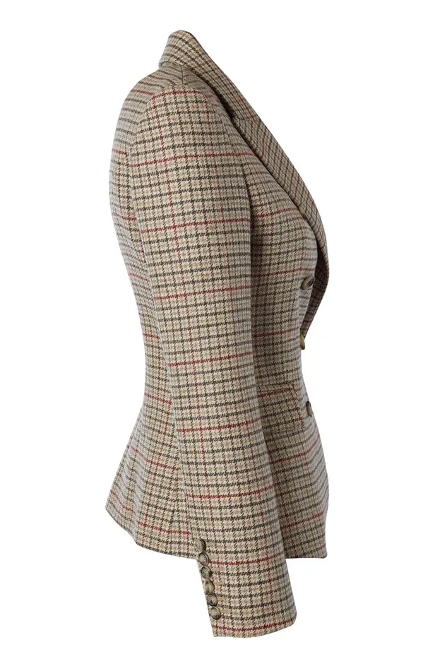 Holland Cooper Blazers Women Heritage Knightsbridge Blazer Charlton Tweed Horn Button