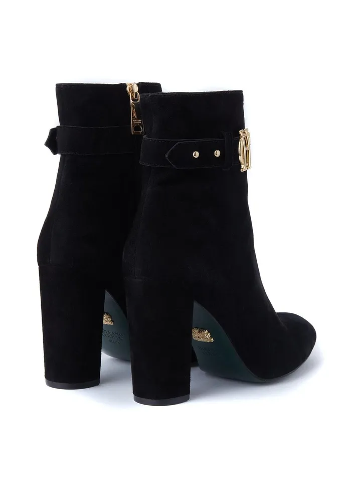 Holland Cooper Boots Women Mayfair Suede Ankle Boot Black Holland Cooper Boots Women Mayfair Suede Ankle Boot Black