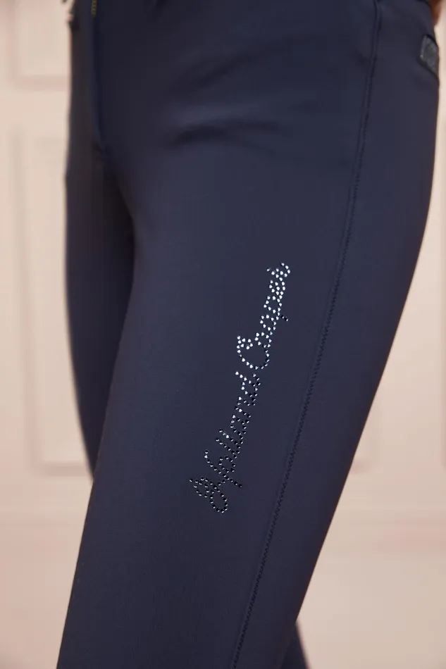 Holland Cooper Breeches Women Premium High Rise Breeches Yale Blue Holland Cooper Breeches Women Premium High Rise Breeches Yale Blue