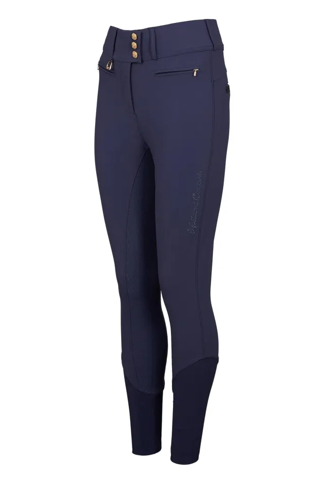 Holland Cooper Breeches Women Premium High Rise Breeches Yale Blue Holland Cooper Breeches Women Premium High Rise Breeches Yale Blue