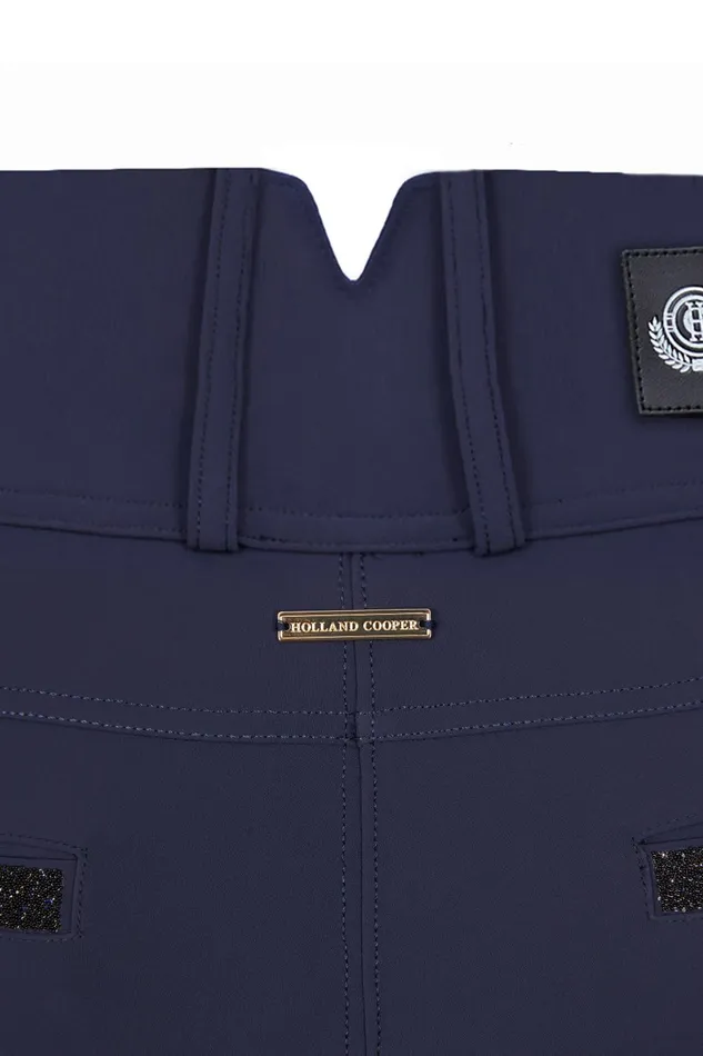Holland Cooper Breeches Women Premium High Rise Breeches Yale Blue Holland Cooper Breeches Women Premium High Rise Breeches Yale Blue