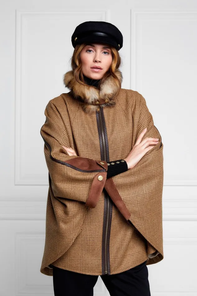 Holland Cooper Capes Women Chiltern Cape Tawny
