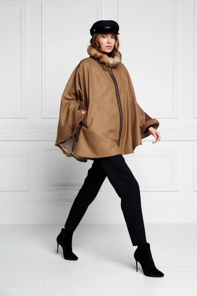 Holland Cooper Capes Women Chiltern Cape Tawny