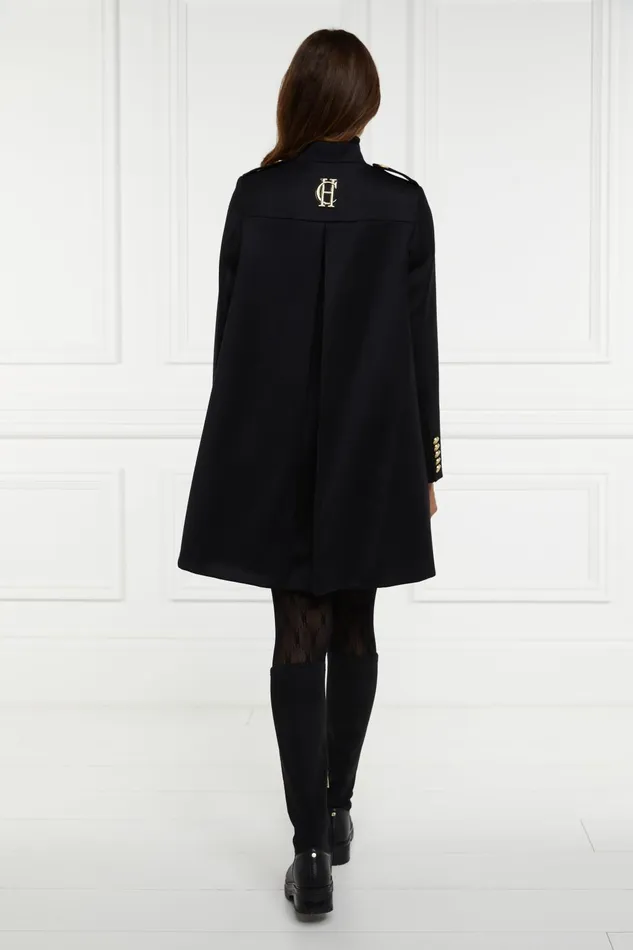 Holland Cooper Capes Women Highbury Cape Coat Black Twill Holland Cooper Capes Women Highbury Cape Coat Black Twill