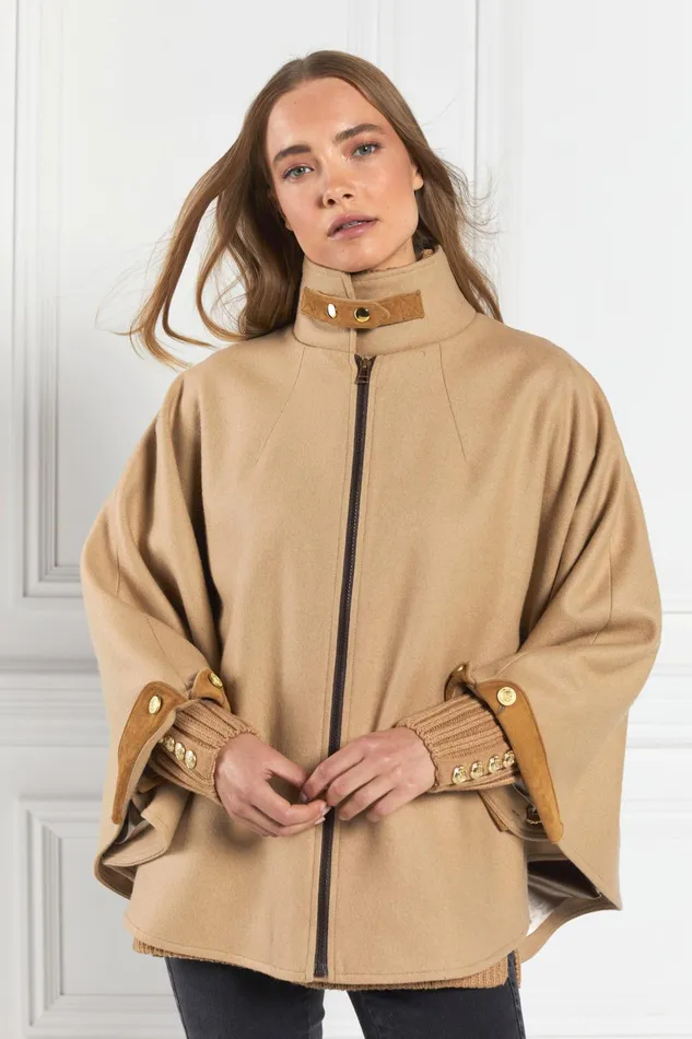 Holland Cooper Capes Women The Classic Cape Camel