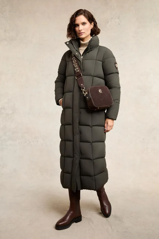 Holland Cooper Coats Women Carrington Longline Coat Dark Olive Holland Cooper Coats Women Carrington Longline Coat Dark Olive
