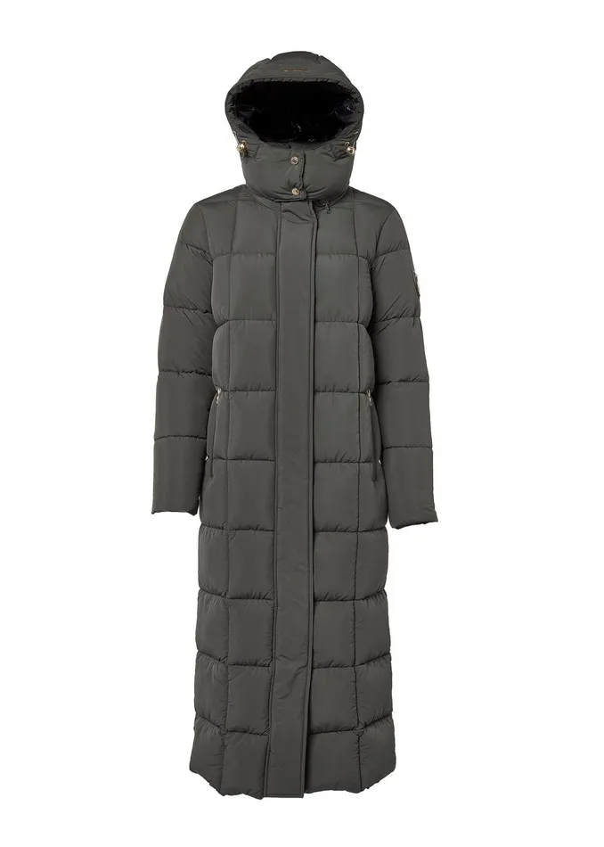 Holland Cooper Coats Women Carrington Longline Coat Dark Olive Holland Cooper Coats Women Carrington Longline Coat Dark Olive
