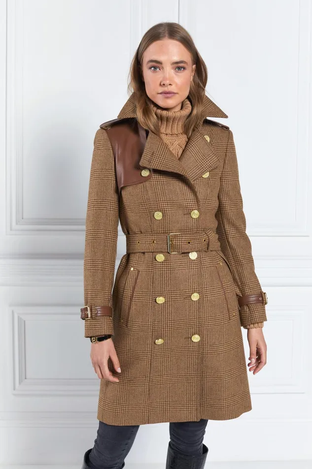 Holland Cooper Coats Women Marlborough Trench Coat Tawny