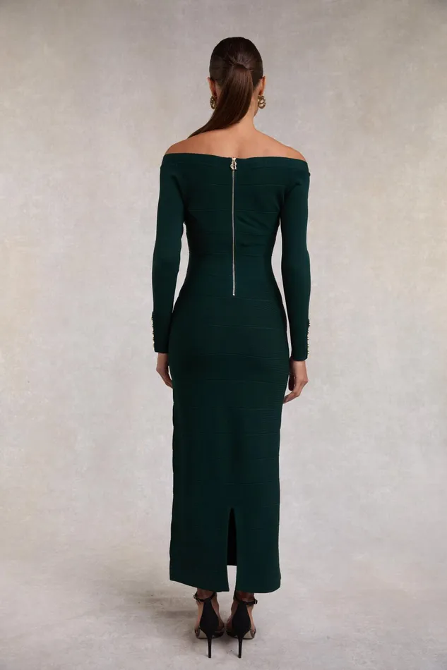 Holland Cooper Dresses Women Christina Bandage Dress Deep Emerald Holland Cooper Dresses Women Christina Bandage Dress Deep Emerald