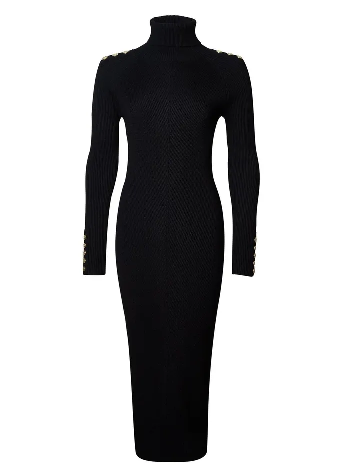 Holland Cooper Dresses Women Kensington Midi Jumper Dress Black Holland Cooper Dresses Women Kensington Midi Jumper Dress Black