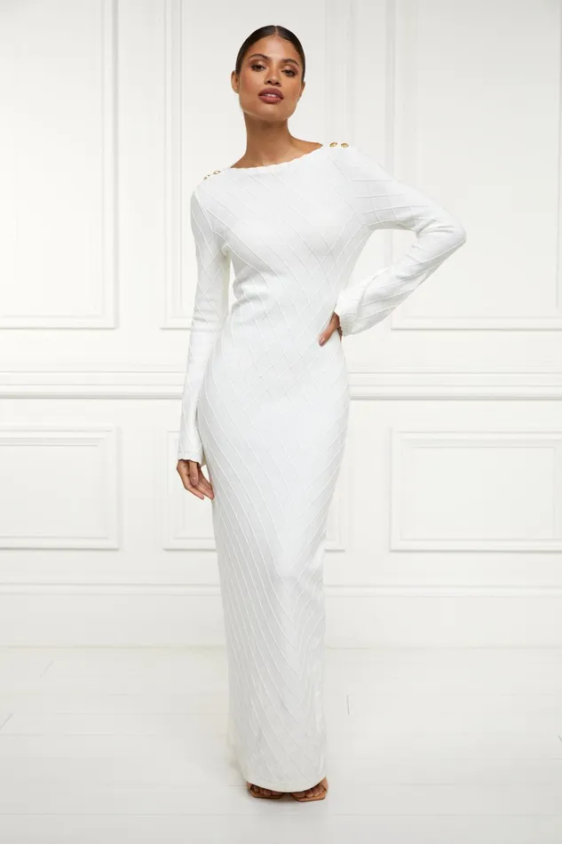 Holland Cooper Dresses Women Olive Maxi Dress White