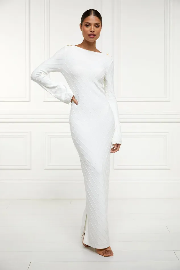 Holland Cooper Dresses Women Olive Maxi Dress White