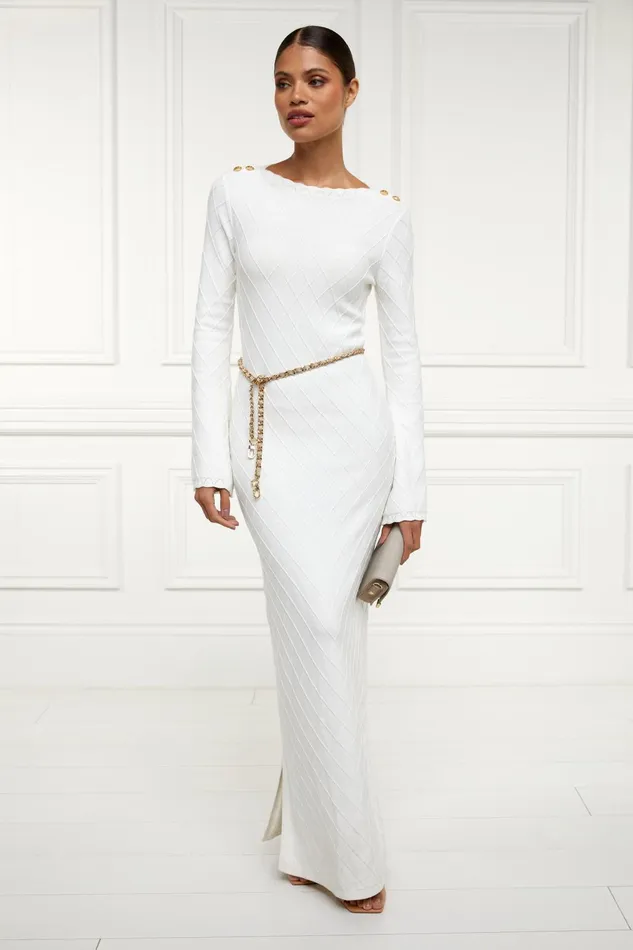 Holland Cooper Dresses Women Olive Maxi Dress White