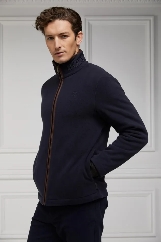 Holland Cooper Fleeces Men Country Fleece Jacket Ink Navy