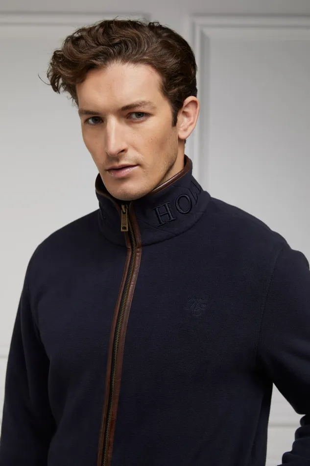 Holland Cooper Fleeces Men Country Fleece Jacket Ink Navy