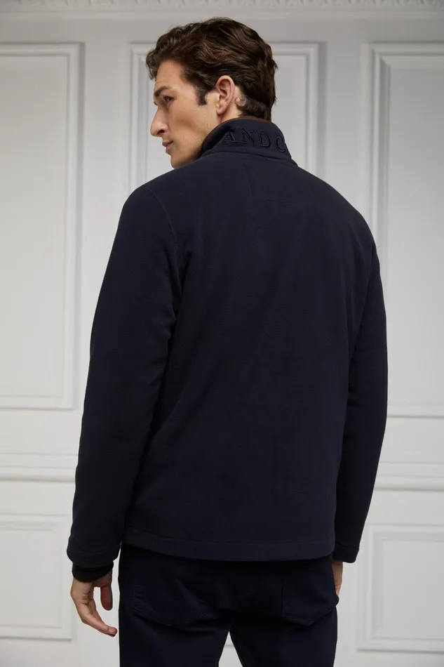 Holland Cooper Fleeces Men Country Fleece Jacket Ink Navy