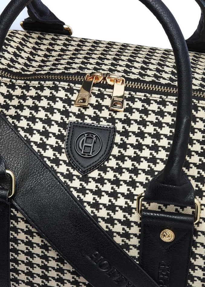Holland Cooper Holdalls and Suitcases Women Regency Holdall Ecru Houndstooth