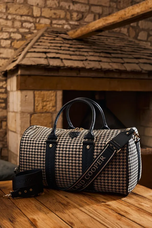 Holland Cooper Holdalls and Suitcases Women Regency Holdall Ecru Houndstooth