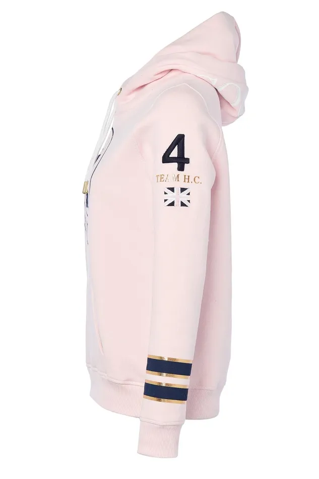 Holland Cooper Hoodies Women HC Heritage Hoodie Blush Marl