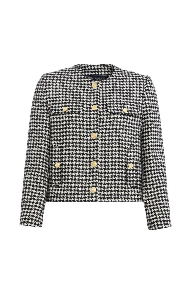 Holland Cooper Jackets Women Chelsea Jacket Houndstooth