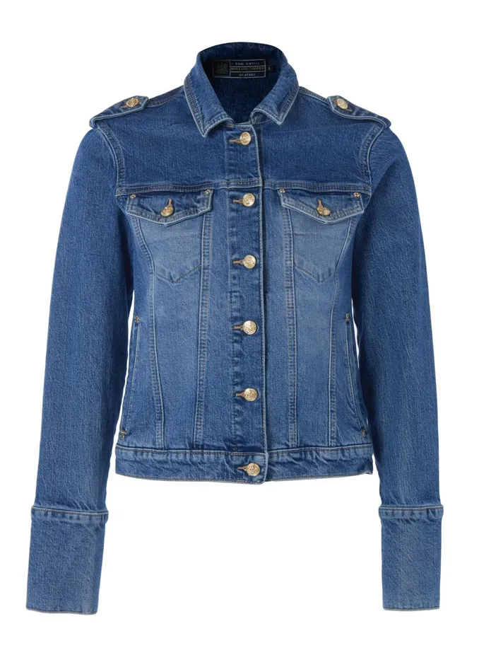 Holland Cooper Jackets Women Iconic Denim Jacket Holland Cooper Jackets Women Iconic Denim Jacket