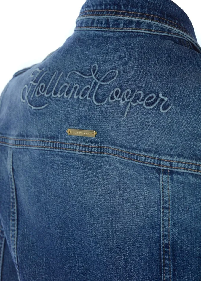 Holland Cooper Jackets Women Iconic Denim Jacket Holland Cooper Jackets Women Iconic Denim Jacket