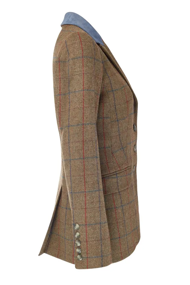 Holland Cooper Jackets Women Tweed Riding Jacket Glen Green