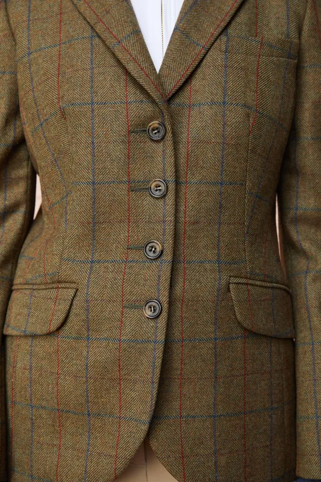 Holland Cooper Jackets Women Tweed Riding Jacket Glen Green