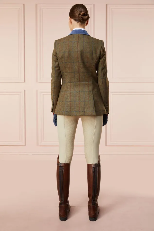 Holland Cooper Jackets Women Tweed Riding Jacket Glen Green