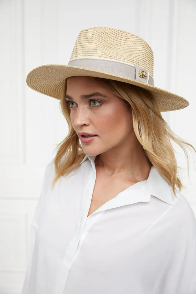 Holland Cooper Keyrings Women Francesca Hat Natural Taupe Holland Cooper Keyrings Women Francesca Hat Natural Taupe