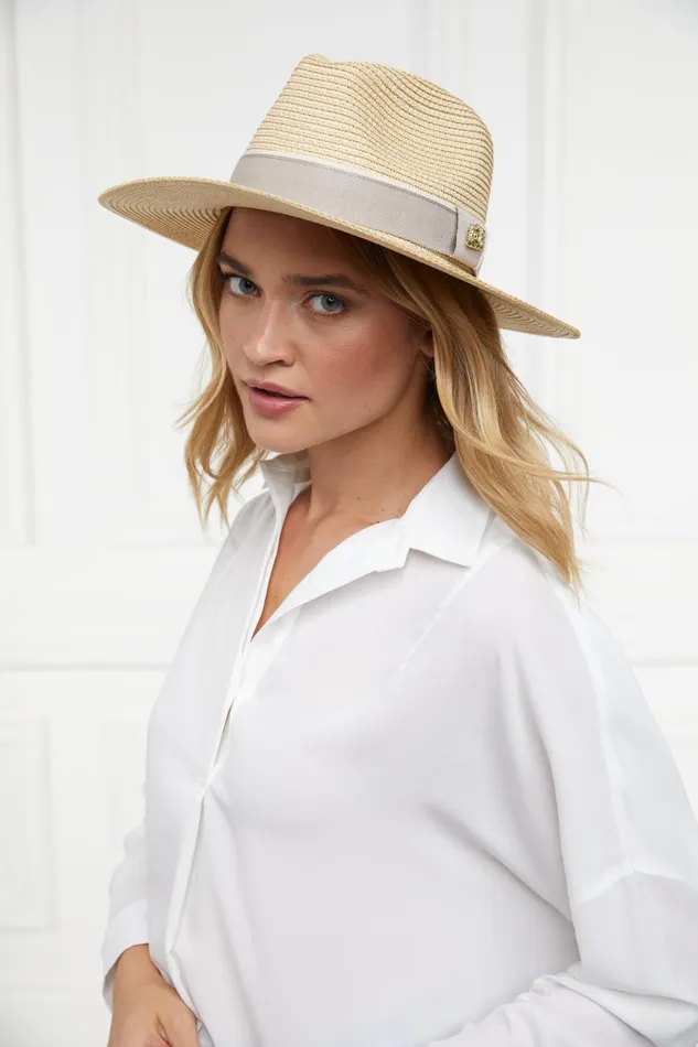 Holland Cooper Keyrings Women Francesca Hat Natural Taupe Holland Cooper Keyrings Women Francesca Hat Natural Taupe