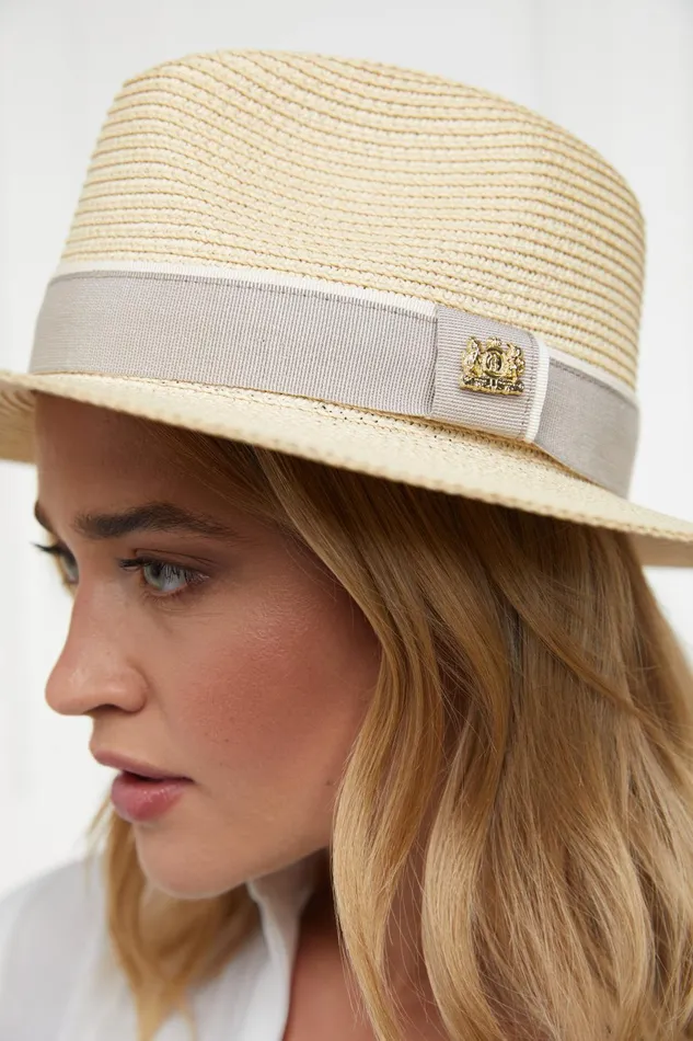 Holland Cooper Keyrings Women Francesca Hat Natural Taupe Holland Cooper Keyrings Women Francesca Hat Natural Taupe