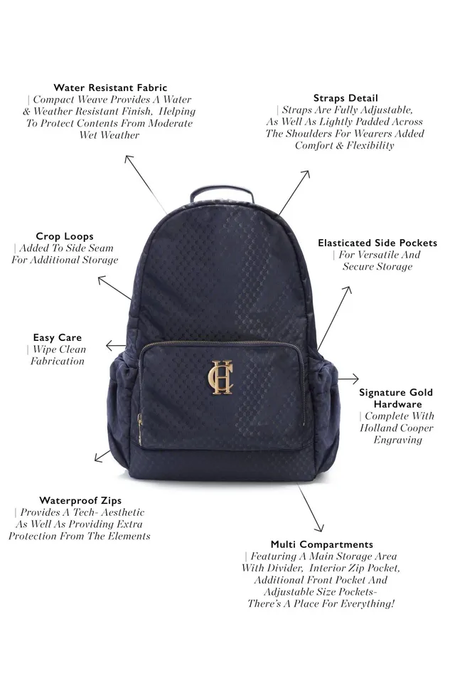Holland Cooper Kit Bags and Holdalls Women Burghley Backpack Holland Cooper Kit Bags and Holdalls Women Burghley Backpack