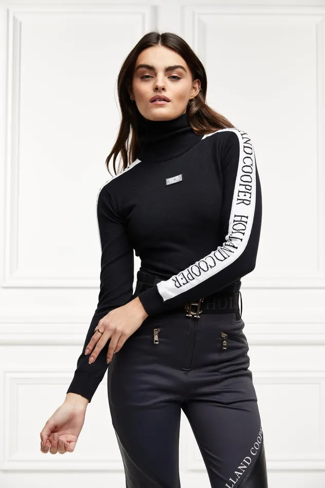 Holland Cooper Knitwear And Thermals Women Thermal Ski Knit Black