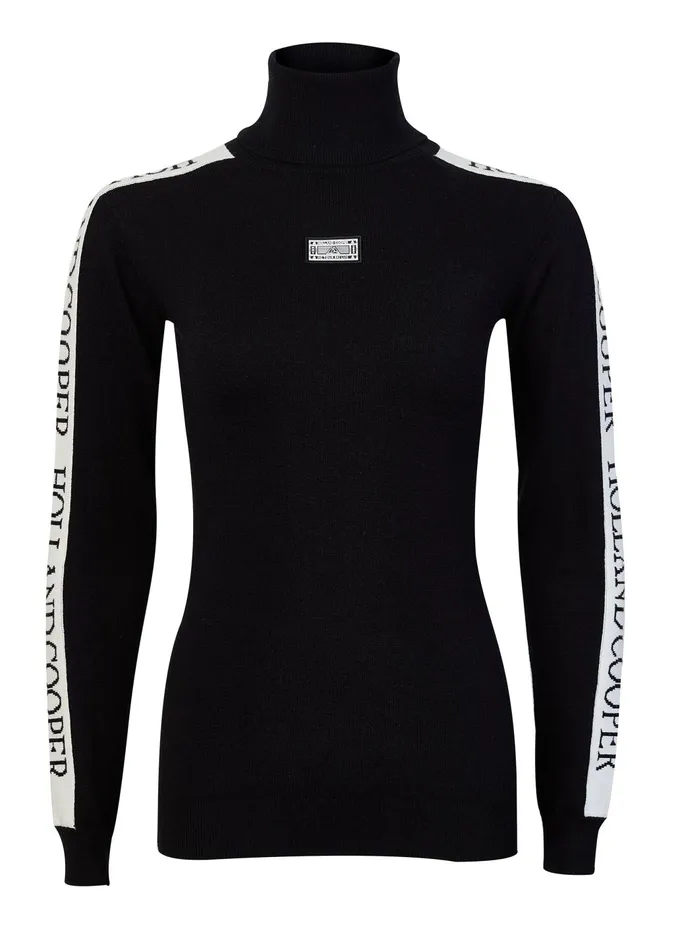 Holland Cooper Knitwear And Thermals Women Thermal Ski Knit Black Holland Cooper Knitwear And Thermals Women Thermal Ski Knit Black