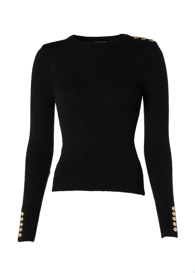 Holland Cooper Knitwear Women Amy Crew Neck Knit Black Holland Cooper Knitwear Women Amy Crew Neck Knit Black
