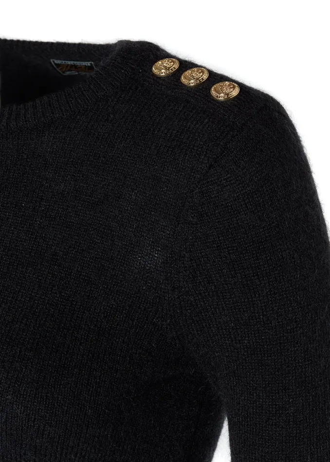 Holland Cooper Knitwear Women Amy Crew Neck Knit Black Holland Cooper Knitwear Women Amy Crew Neck Knit Black