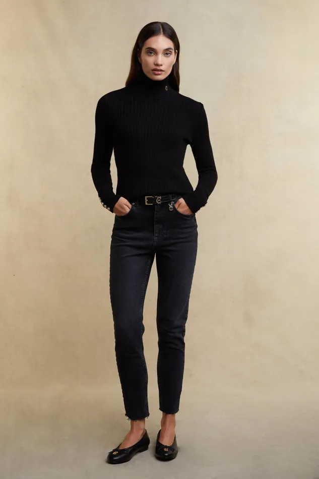 Holland Cooper Knitwear Women Painswick Roll Neck Black Holland Cooper Knitwear Women Painswick Roll Neck Black