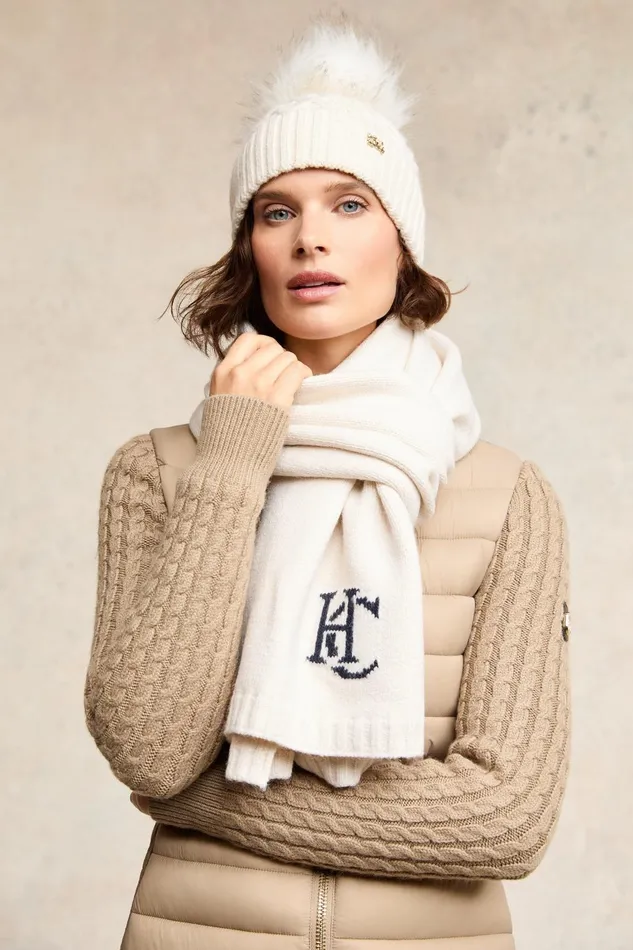 Holland Cooper Scarves Women Elle Scarf Ecru