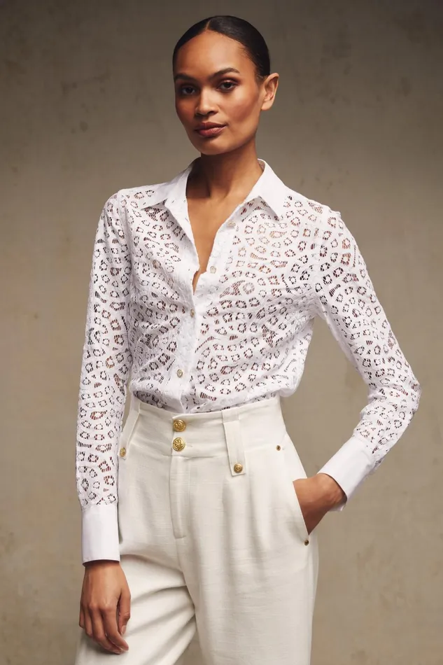 Holland Cooper Shirts and Blouses Women Classic Lace Shirt