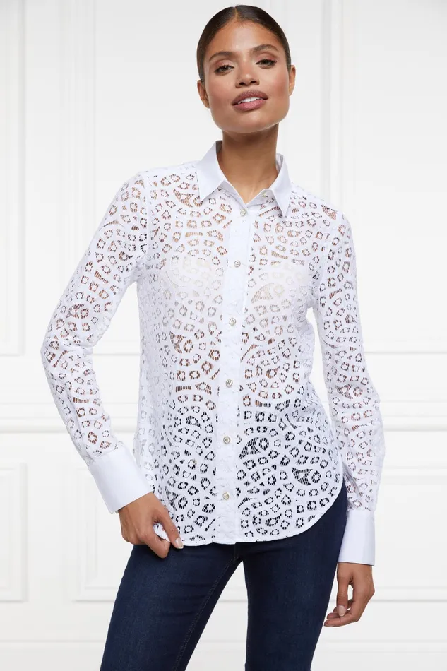 Holland Cooper Shirts and Blouses Women Classic Lace Shirt Holland Cooper Shirts and Blouses Women Classic Lace Shirt