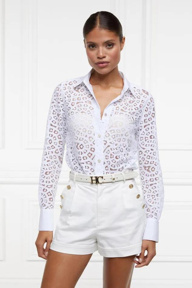 Holland Cooper Shirts and Blouses Women Classic Lace Shirt Holland Cooper Shirts and Blouses Women Classic Lace Shirt