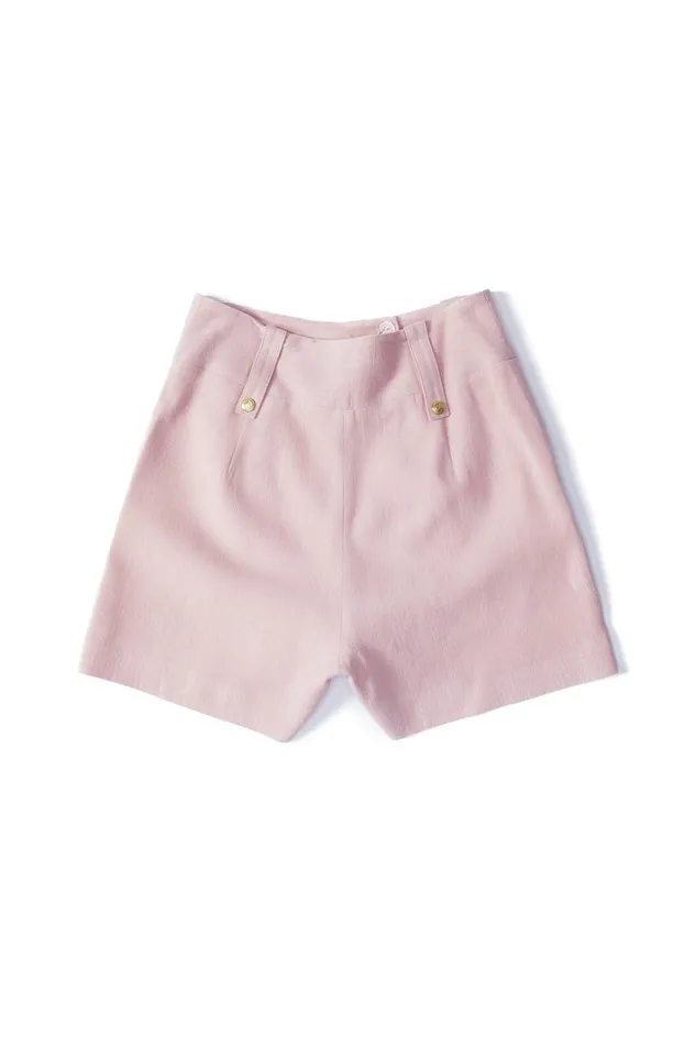 Holland Cooper Shorts Women Tailored Short Pink Linen