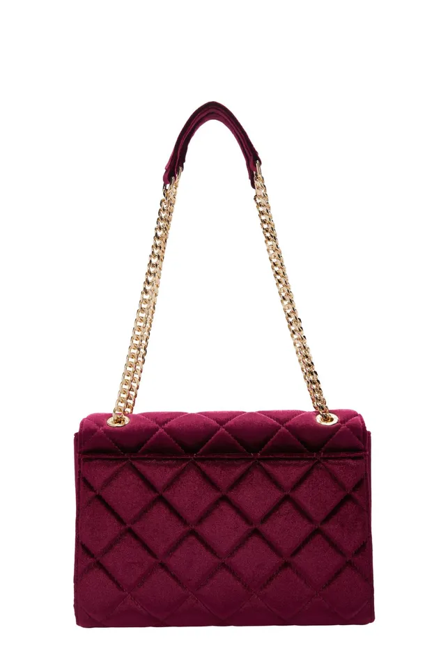 Holland Cooper Shoulder Bags Women Knightsbridge Shoulder Bag Merlot Velvet Holland Cooper Shoulder Bags Women Knightsbridge Shoulder Bag Merlot Velvet