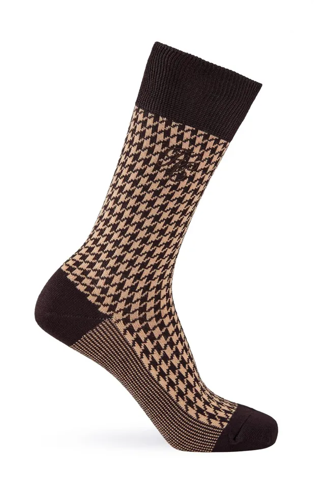 Holland Cooper Socks Men S Sock Gift Box Chocolate Houndstooth Holland Cooper Socks Men S Sock Gift Box Chocolate Houndstooth
