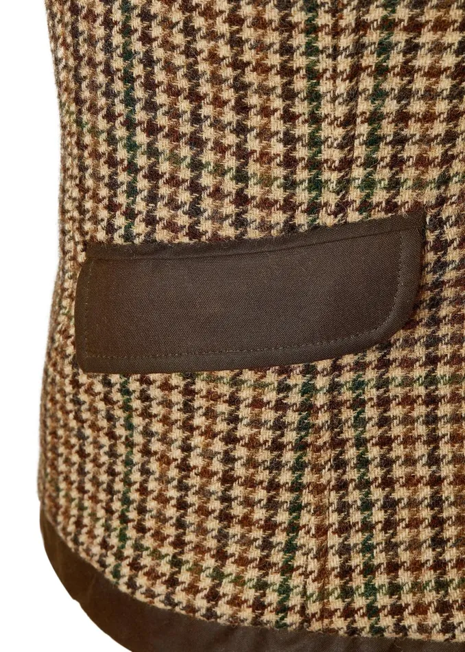 Holland Cooper Tailoring Women Aviator Gilet Hailes Green Tweed