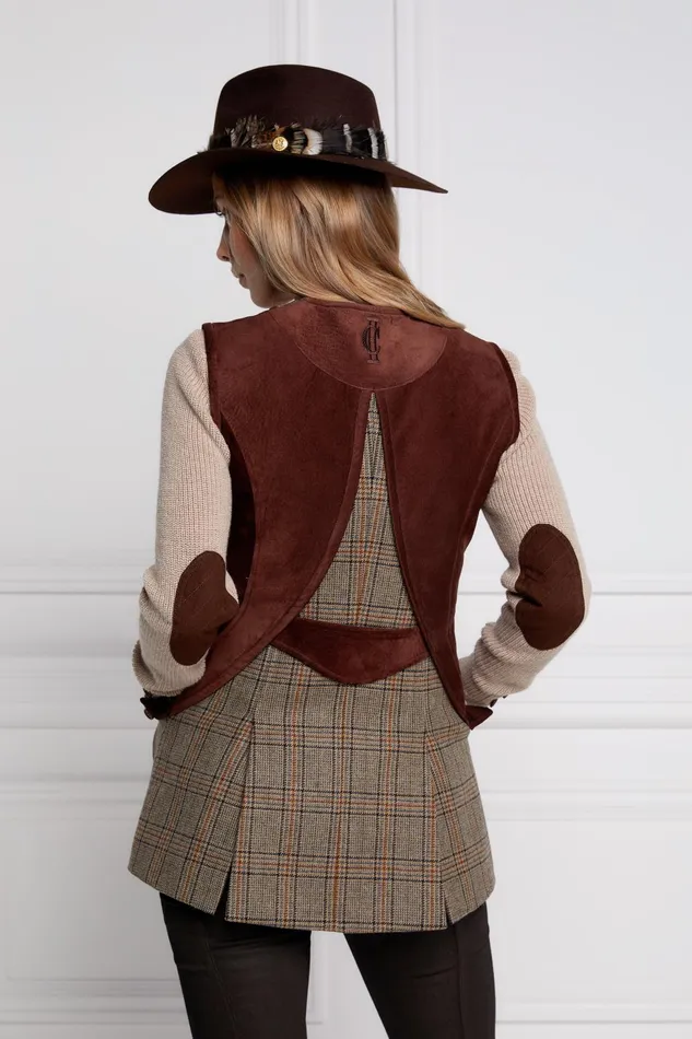 Holland Cooper Tailoring Women Field Vest Bourbon Tweed